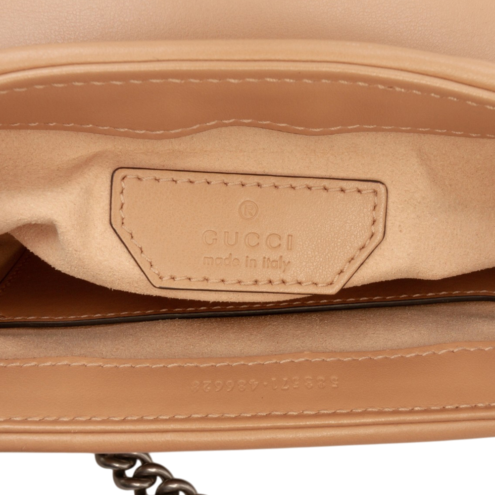 Pre-Loved Gucci Mini GG Marmont Matelasse Calfskin Aria Top Handle Bag - Picture 5 of 7